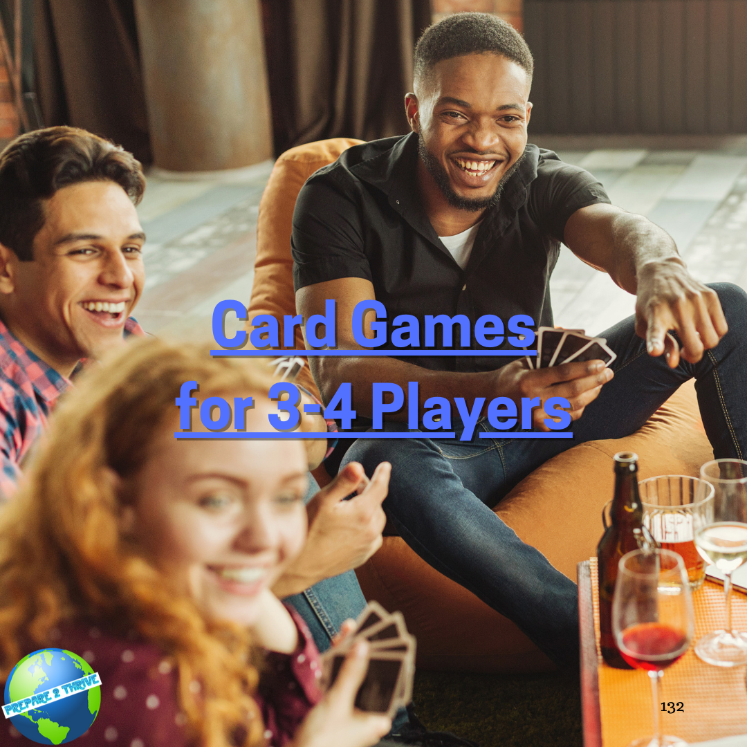 Card Games for 3-4 Players